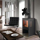 YL-105 4-Blade Aluminum Heat Powered Fireplace Stove Fan(Gold)