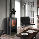 YL-106 5-Blade High Temperature Aluminum Heat Powered Fireplace Stove Fan(Bronze)