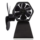 4-Blade Aluminum Heat Powered Fireplace Stove Fan