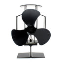 3-Blade Aluminum Heat Powered Fireplace Stove Fan