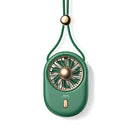 WK WT-F20 USB Charging Hanging Neck Desktop Folding Handheld Fan (Green)