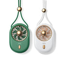 WK WT-F20 USB Charging Hanging Neck Desktop Folding Handheld Fan (Green)