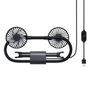 Baseus CXJF-01 Blustery 360 Degree Adjustable Two-Headed Vehicle Fan (Black)