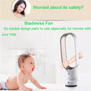 16 inch Household Mute Shaking Head Remote Control Desk Electric Leafless Fan (Gold)