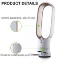 16 inch Household Mute Shaking Head Remote Control Desk Electric Leafless Fan (Gold)