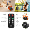 X10 Portable Outdoor Camping USB Charging Remote Control Fan with LED Light (Orange)