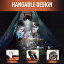 X30 Portable Outdoor Camping USB Charging Stepless Speed Regulation Fan with LED Light (Orange)