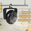 X60 Portable Outdoor Camping USB Charging Stepless Speed Regulation Fan with LED Light (Black)