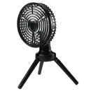X70 Tripod Folding Shaking Head Desktop Small Fan (Black)