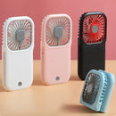 F20 Electroplating Handheld Fan Portable Desktop Folding Mute USB Hanging Neck Fan (White)