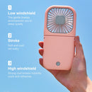 F20 Electroplating Handheld Fan Portable Desktop Folding Mute USB Hanging Neck Fan (White)