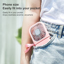 F20 Electroplating Handheld Fan Portable Desktop Folding Mute USB Hanging Neck Fan (White)