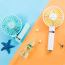 S2 Portable Foldable Handheld Electric Fan, with 3 Speed Control & Night Light (Pink)