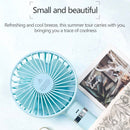S2 Portable Foldable Handheld Electric Fan, with 3 Speed Control & Night Light (Purple)
