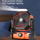 X3 Outdoor Portable Fan USB Charging Air Cooling Fan with LED Night Lamp (Green)