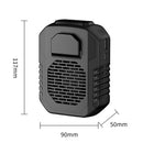 DQ215 Portable Waist Fan USB Rechargeable Hanging Neck Air Conditioning (Black)