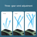 DQ215 Portable Waist Fan USB Rechargeable Hanging Neck Air Conditioning (Black)