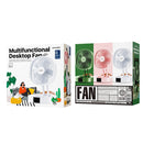 WK WT-F23 Multi-function Portable Foldable Desktop Electric Fan (Green)