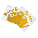 2x Car-Stickers Reflective Warning Yellow-Color Safety Choose Baby Yellow