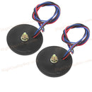 2x Round 3528 SMD 24 LED White Rear Tail Stop Brake Light Bulb Lamp