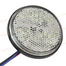 2 Pcs Round 3528 SMD 24 LED White Car Auto Rear Tail Brake Light DC 12V