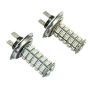 2PCS H7 1.5W 12V 68 LEDs SMD Car Auto Daytime Running Lights Blue Bulb Lamp