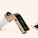 1pc Car Bluetooth FM Transmitter + USB Car Charger with Voltage Display