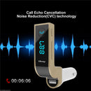 1pc Car Bluetooth FM Transmitter + USB Car Charger with Voltage Display