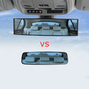 Universal Car Interior Rear View Wide Flat Rearview Mirror TPU Suction Cup Style