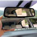 Universal Car Interior Rear View Wide Flat Rearview Mirror TPU Suction Cup Style