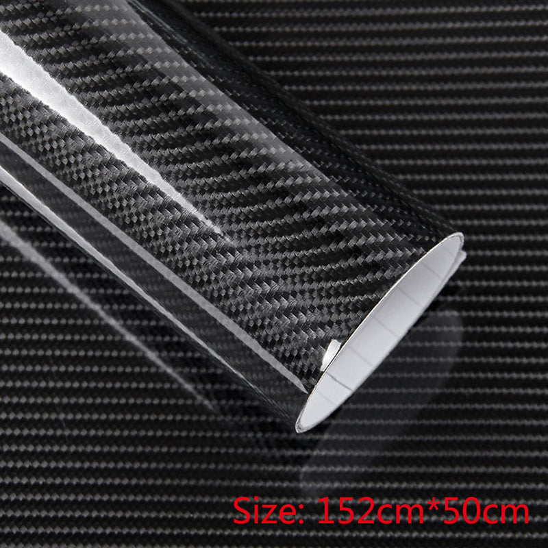 1 x High Quality Customized Car Bright Surface 5d High Gloss Carbon Fiber New