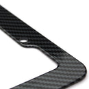2x One Pair Car License Plate Frame Cover Black Carbon Fiber Printed 31*16cm Hot