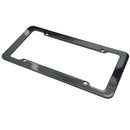 2x One Pair Car License Plate Frame Cover Black Carbon Fiber Printed 31*16cm Hot