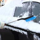 Extendable Snow Ice Scraper Car Window Retractable Shovel Brush Squeegee Cleaner