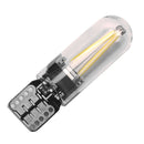 10pcs T10 194 168 W5W COB LED CANBUS Silica Glass License Light Width Bulb