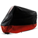 1 x Waterproof XL Motorcycle Cover Large Black Red Bike Motorbike Rain  Best