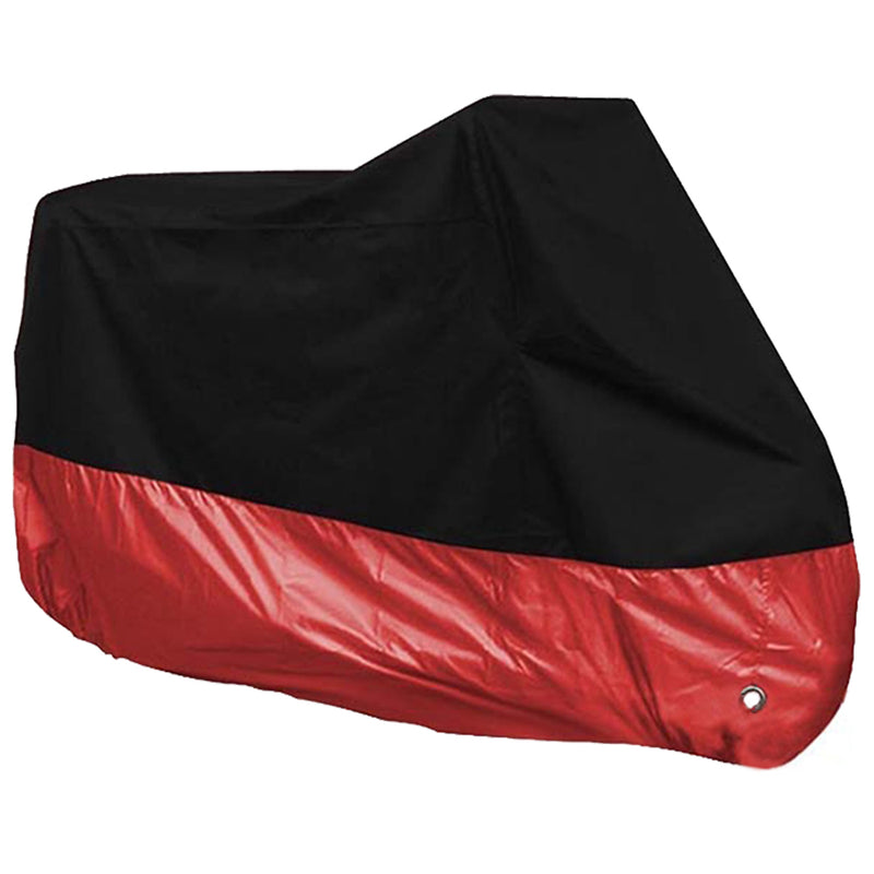 1 x Waterproof XL Motorcycle Cover Large Black Red Bike Motorbike Rain  Best
