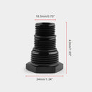 Universal Aluminum Alloy Automotive Car Threaded Oil Filter Adapter Black