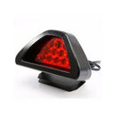 Universal 3rd Brake Light F1 Style 12 LED Strobe Rear Bumper Tail/Stop Red Light