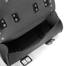 1 set Motorcycle Front Fork Bag Pouch Luggage SaddleBag Black PU Leather Hot