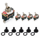 5 Pcs 12V Waterproof Toggle Flick Switch 12V ON/OFF Car Dash Light Metal Hot
