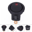 10PCS Car Truck 12V Round Rocker Dot Boat Blue LED Light Toggle Switch HOT