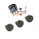 10PCS Car Truck 12V Round Rocker Dot Boat Blue LED Light Toggle Switch HOT