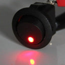 10PCS Car Truck 12V Round Rocker Dot Boat Blue LED Light Toggle Switch HOT
