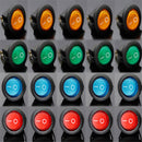 20 pcs 12V LED Dot Light Car Auto Boat Round Rocker ON/OFF Toggle SPST Hot
