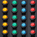 20 pcs 12V LED Dot Light Car Auto Boat Round Rocker ON/OFF Toggle SPST Hot
