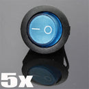 20 pcs 12V LED Dot Light Car Auto Boat Round Rocker ON/OFF Toggle SPST Hot