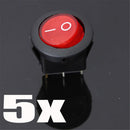 20 pcs 12V LED Dot Light Car Auto Boat Round Rocker ON/OFF Toggle SPST Hot
