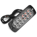12 LEDs Amber Truck Car Emergency Beacon Warning Hazard Flash Strobe Light Bar