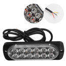 12 LEDs Amber Truck Car Emergency Beacon Warning Hazard Flash Strobe Light Bar